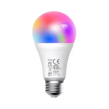 Meross MSL120 WiFi išmanioji LED lemputė (HomeKit) – pilnas spalvų RGB ir reguliuojama balta šviesa, A19 E26, 810 liumenų, 9W, veikia su Apple HomeKit, Alexa, Google Assistant