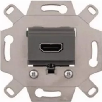 Merten MEG4583-0000 HDMI lizdo modulis, pilkas, įleidžiamas, 4K UHD, System M