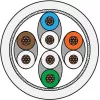 METZ CONNECT 1308451588-E 1,5 m Cat6a S/FTP (S-STP) baltas tinklo kabelis