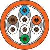 METZ CONNECT 1308453001-E Cat6a SF/UTP tinklo jungiamasis kabelis 3 m oranžinis