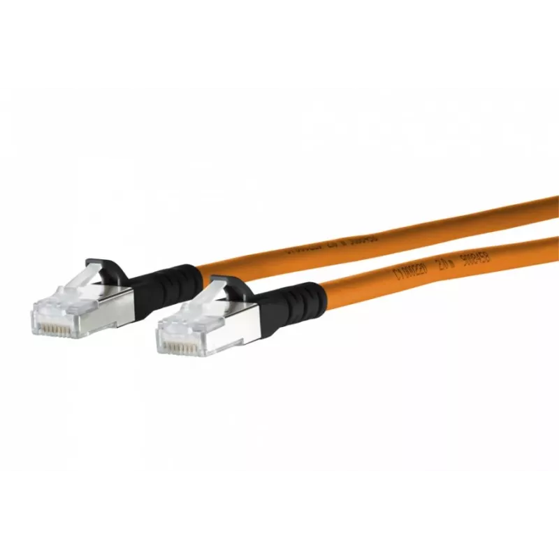 METZ CONNECT 1308453001-E Cat6a SF/UTP tinklo jungiamasis kabelis 3 m oranžinis