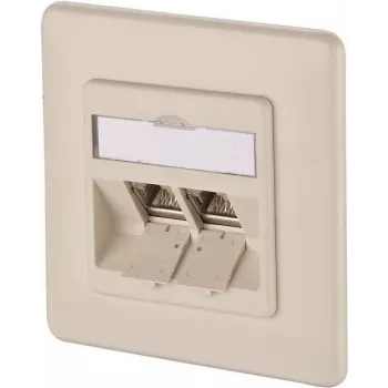METZ CONNECT BTR E-DAT modul 8/8(8) UP įleidžiamas CAT 6 tinklo duomenų lizdas, 2 x RJ45, perlamutrinė balta RAL 1013 1309121001-E