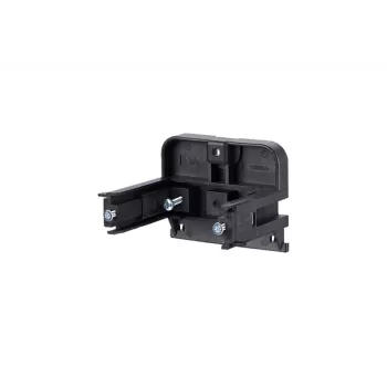METZ CONNECT BTR T-slot Fixing - Horizontal Mounting Clip - sidabrinis