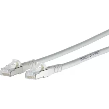 METZ CONNECT Cat.6A S/FTP tinklo kabelis RJ45 į RJ45, 10GBase-T, 0,5 m, pilkas, LSZH, auksuoti kontaktai 1308455088-E