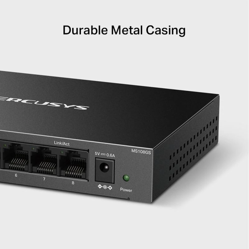 MEU Mercusys MS108G 8 prievadų gigabito darbalaukio komutatorius