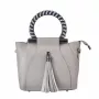 MIA TOMAZZI moteriškas petinukas WB201297GREY (21x18x7 cm) pilka natūrali oda