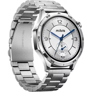 Mibro Watch GT išmanusis laikrodis su 1,75 inch HD TFT ekranu, sidabrinis (2 dirželiai)
