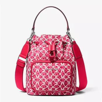 Michael Kors Jet Set Charm Small Camera Crossbody Bag Dark Berry Saffiano Leather