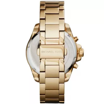 Michael Kors Bradshaw moteriškas laikrodis su chronografu, rožinio aukso spalvos nerūdijančiu plienu MK6095