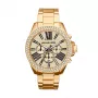 Michael Kors Bradshaw moteriškas laikrodis su chronografu, rožinio aukso spalvos nerūdijančiu plienu MK6095