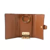 MICHAEL KORS Jet Set Travel Kortelių Laikiklis Ruda Signature PVC