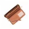 MICHAEL KORS Jet Set Travel Continental Wallet 35S6GTVE9BVAN vanilininės spalvos dengto drobės piniginė