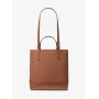Michael Kors Jet Set Travel Crossbody Bag Luggage Brown Saffiano Leather 35S4GX9T1BLUG