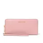 MICHAEL KORS Jet Set Travel Saffiano Leather Flat Multifunction Pouch Powder Blush (35S6GTVE9LPOW)