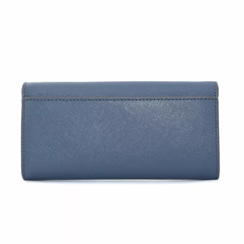 Michael Kors Jet Set Travel Saffiano Leather Wristlet Wallet Navy su aukso spalvos furnitūra
