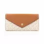 Michael Kors Jet Set Travel Vanilla Signature Coated Canvas Crossbody Krepšys 35F3GTVE7BVAN
