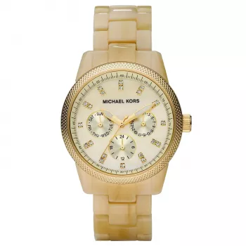 Michael Kors MK5039 Moteriškas laikrodis su auksinio atspalvio nerūdijančio plieno apyranke 38 mm