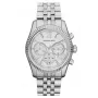 Michael Kors MK5555 moteriškas chronografinis laikrodis su rožinio aukso spalvos nerūdijančio plieno apyranke, 38 mm