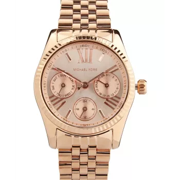 Michael Kors MK5809 Moteriškas laikrodis iš rožinio aukso spalvos nerūdijančio plieno, 33 mm