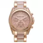Michael Kors Parker Moterų Rožinio Aukso Spalvos Nerūdijančio Plieno Chronografinis Laikrodis MK5943