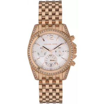Michael Kors Parker Moteriškas Laikrodis MK5836 39mm Rožinio Aukso Spalvos Nerūdijantis Plienas