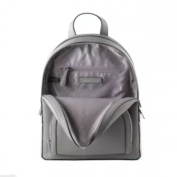 Michael Kors Rhea moteriška kuprinė 28x23x10 cm Pearl Grey Saffiano oda