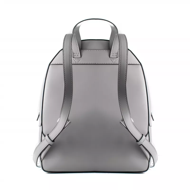 Michael Kors Rhea moteriška kuprinė 28x23x10 cm Pearl Grey Saffiano oda