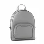 Michael Kors Rhea moteriška kuprinė 28x23x10 cm Pearl Grey Saffiano oda