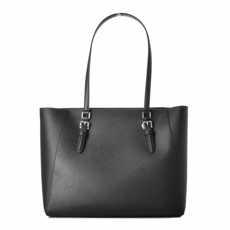 Michael Kors Sullivan moteriškas tote krepšys – Saffiano oda, juoda, 34x27x11 cm