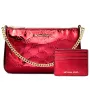 MICHAEL KORS Moteriškas Krepšių Rinkinys 35F5GGZD6OCHE – Signatūrinis dengtas drobinis antpetinis krepšys su derančia pinigine (24x15x8 cm)