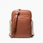 Michael Kors moteriškas peties krepšys Greenwich Small iš Saffiano odos, spalva Luggage