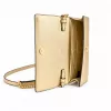 Michael Kors moteriškas kryžminis krepšys Jet Set Charm, Signature Logo Canvas, aukso spalvos furnitūra