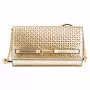 Michael Kors moteriškas kryžminis krepšys Jet Set Charm, Signature Logo Canvas, aukso spalvos furnitūra