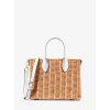 Michael Kors Moteriškas kryžminis krepšys Jet Set Travel 35T4G7ZC5WOPT – Signature Canvas, aukso spalvos detalės