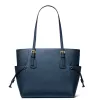 MICHAEL KORS Moteriškas Jet Set Travel Saffiano odinis tote krepšys, tamsiai mėlynas 35S5GV6T7LNAV