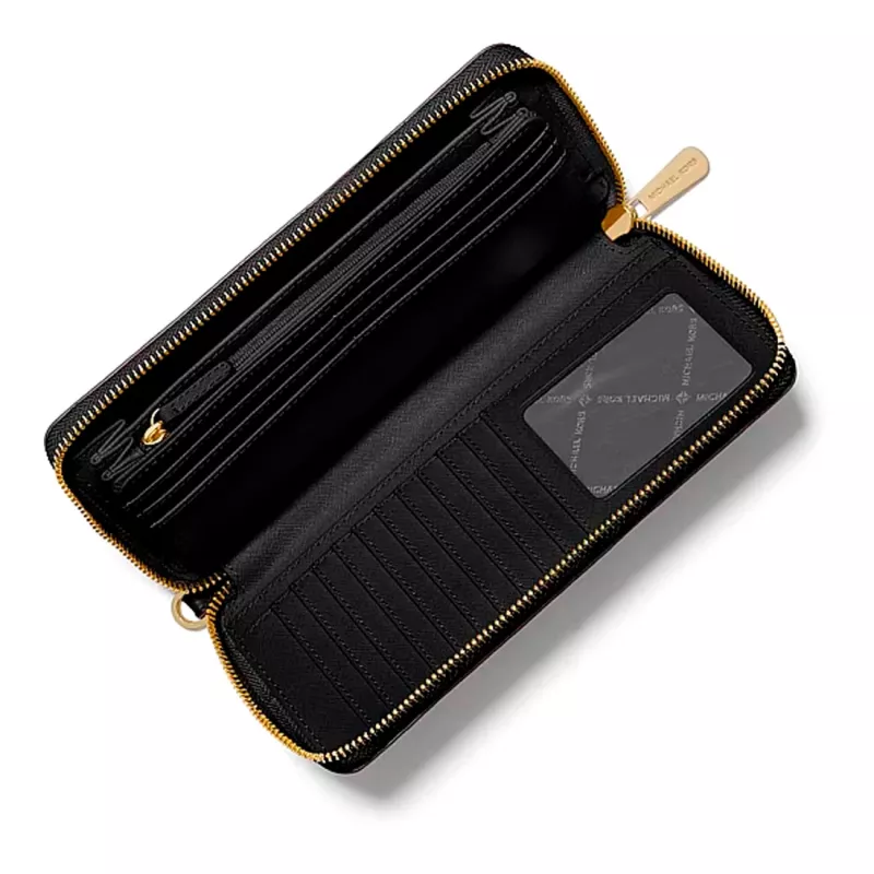 Michael Kors moteriška Jet Set Travel Saffiano odinė riešinė, juoda