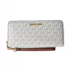 Michael Kors moteriška piniginė Jet Set Travel Trifold, Signature Coated Canvas, 35F8GTVT3BVNL