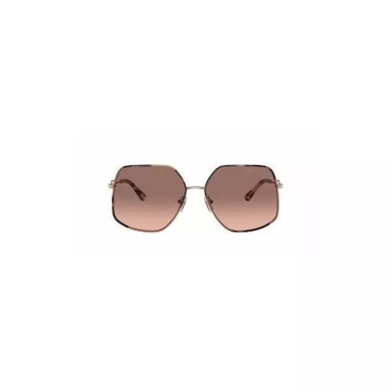 Michael Kors moteriški akiniai nuo saulės MK1127J110813 - vėžlio šelio acetato rėmelis, rudi gradientiniai lęšiai, 59 mm