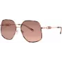 Michael Kors moteriški akiniai nuo saulės MK1127J110813 - vėžlio šelio acetato rėmelis, rudi gradientiniai lęšiai, 59 mm
