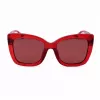 Michael Kors moteriški akiniai nuo saulės MK2267UCHERRY – vyšninio acetato rėmelis, pilki gradientiniai lęšiai, 56 mm