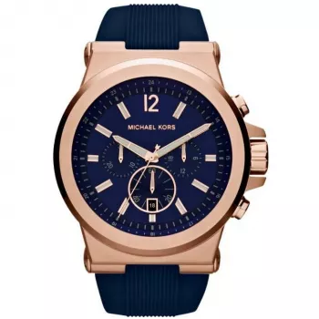 Michael Kors MK8295 Vyrų Kvarcinis Chronografas 48mm Nerūdijantis Plienas Mėlynas Ciferblatas