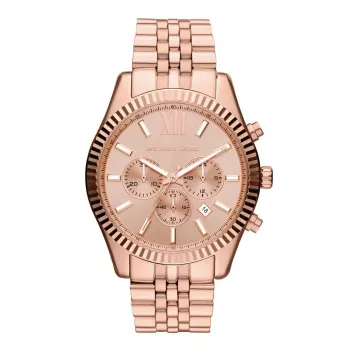 Michael Kron MK8319 Vyriškas kvarcinis chronografinis laikrodis 45mm nerūdijančio plieno mėlynu ciferblatu