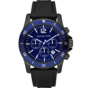 Michael Kronz MK8165 Vyriškas Analoginis Kvarcinis Chronografas 46mm Juodas Silikonas