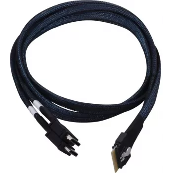 Microchip Adaptec vidinis NVMe kabelis 1x SFF-8654 x8 į 2x SFF-8612 x4 (OCuLink) 0,8 m