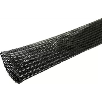 MicroConnect išplečiama kabelių apsauginė pynė 30mm juoda 50m ritė CABLESLEEVE030-50B