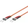 Microconnect FIB112002-2 ST/UPC į ST/UPC OM2 Duplex daugiamodis šviesolaidžio jungiamasis kabelis, 2 m, oranžinis