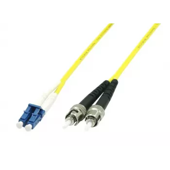 MicroConnect LC/PC į ST/PC 10m 9/125 vienmodis dvigubas šviesolaidžio jungiamasis laidas