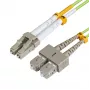 MICROCONNECT LC/UPC-SC/UPC 10m OM5 šviesolaidinis jungiamasis laidas