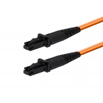 MICROCONNECT MTRJ/UPC į MTRJ/UPC 0,5 m OM1 dvipusis šviesolaidžio jungiamasis kabelis, oranžinis
