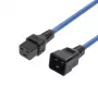 MICROCONNECT Powercord C19 IEC Lock - C20, 2 m, 16 A, fiksuojamas C19 į C20, juoda